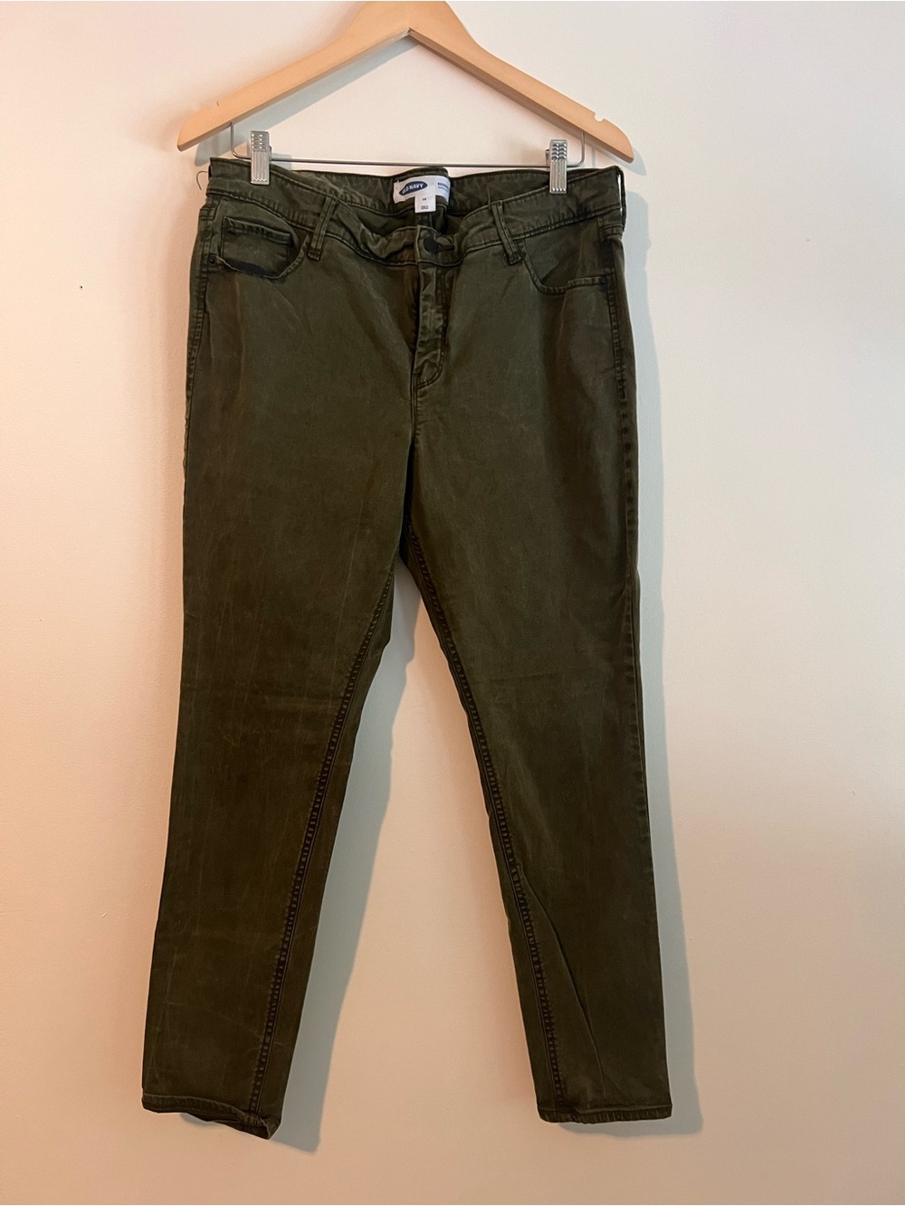 Old Navy Olive Skinny Jeans